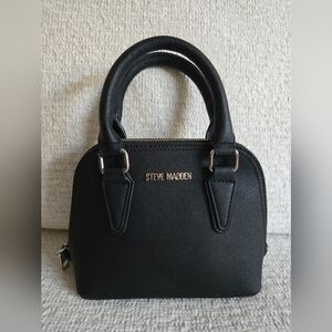 Steve Madden Black Mini Satchel Bag